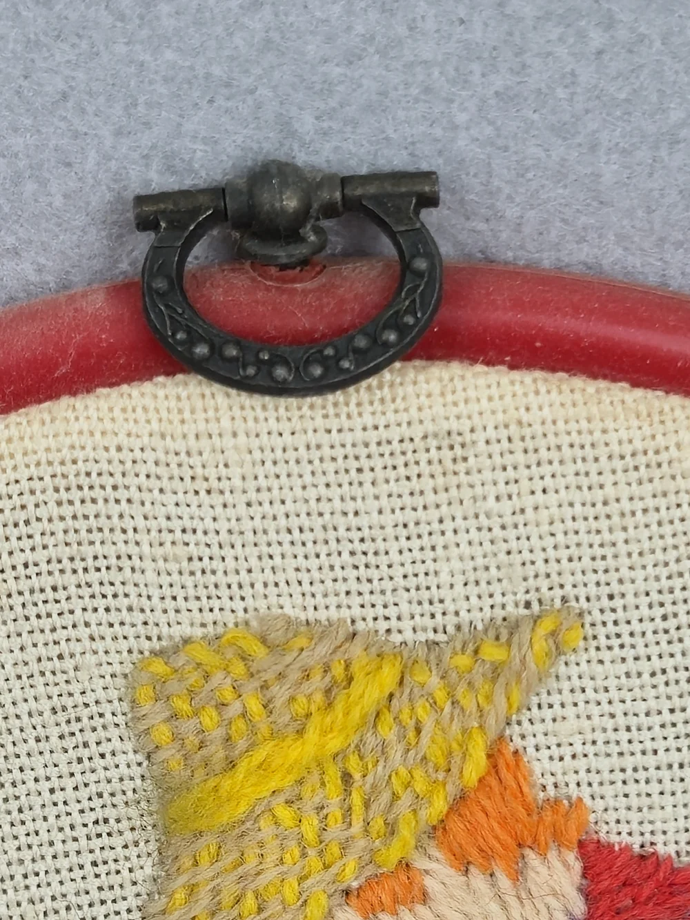 Vintage Embroidery Hoop Wall Decor Set - Girl Boy Country Garden 6